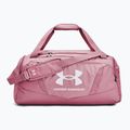 Under Armour Undeniable 5.0 Duffle M 58 l розов еликсир/бяла чанта