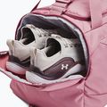 Under Armour Undeniable 5.0 Duffle M 58 l розов еликсир/бяла чанта 4