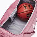 Under Armour Undeniable 5.0 Duffle M 58 l розов еликсир/бяла чанта 6