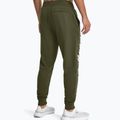 Мъжки панталони за тренировка Under Armour Rival Fleece Graphic Joggers marine от зелен/бял 3