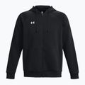 Мъжки суитшърт Under Armour Rival Fleece FZ черен/бял 6