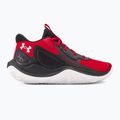 Баскетболни обувки Under Armour Jet'23 червено/черно/бяло 2