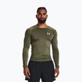 Мъжки тренировъчен анцуг с дълъг ръкав Under Armour Ua HG Armour Comp LS marine от зелен/бял