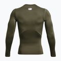 Мъжки тренировъчен анцуг с дълъг ръкав Under Armour Ua HG Armour Comp LS marine от зелен/бял 5