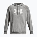 Мъжка качулка Under Armour Rival Fleece Logo HD castlerock light heather/white 4