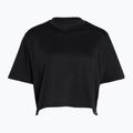 Under Armour Campus Boxy Crop черно-бяла тениска за тренировки за жени 3