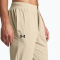 Мъжки спортни панталони Under Armour Stretch Woven Joggers цвят каки/черен панталон 4