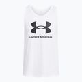 Under Armour Sportstyle Logo бяло/черно мъжки потник 3