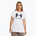 Дамска тениска Under Armour Rival Logo white/black