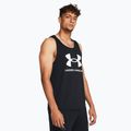 Under Armour Sportstyle Logo черен/бял мъжки потник