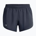 Дамски къси панталони за бягане Under Armour Fly By 3" downpour grey / downpour grey / reflective 5