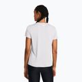 Дамска тренировъчна тениска Under Armour Tech V-Twist halo gray/white 2