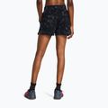 Under Armour Project Rock Underground Terry дамски шорти за тренировка черно/ново оранжево/бяло 3