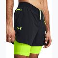 Мъжки къси панталони Under Armour Peak Woven 2in1 black/high vis yellow/high vis yellow 4