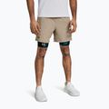 Мъжки тренировъчни шорти Under Armour UA Vanish Woven 6in timberwolf taupe/black