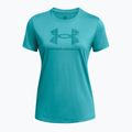 Under Armour Tech BL HD circuit teal/coastal teal дамска тениска за тренировка 3