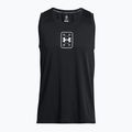 Мъжка баскетболна фланелка Under Armour Baseline Performance Tank black/black/white