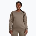 Дамски суитшърт Under Armour Essential Fleece Crew taupe dusk/black