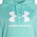 Дамски суитшърт Under Armour Rival Fleece Big Logo Hoody radial turquoise/white 6