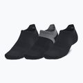 Мъжки чорапи за бягане Under Armour Dry Run Lite No Show 3 чифта black/black/reflective