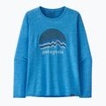 Дамска блуза с дълъг ръкав Patagonia Cap Cool Daily Graphic Shirt ridge rise moonlight/vessel blue x-dye 3