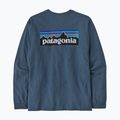 Мъжка блуза с дълъг ръкав за трекинг Patagonia P-6 Logo Responsibili utility blue 2