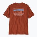 Мъжка тениска Patagonia '73 Skyline Organic burnished red