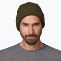 Зимна шапка на Patagonia Snowdrifter зелена с борови иглички 2