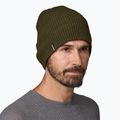 Зимна шапка на Patagonia Snowdrifter зелена с борови иглички 4