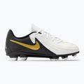 Детски футболни обувки Nike Phantom GX II Club FG/MG Junior white/metallic gold coin/black 2