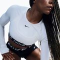 Дамски топ с дълъг ръкав за тренировка Nike Pro 365 Dri-Fit white/black 4