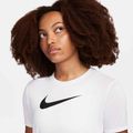 Дамска тениска за тренировки Nike Dri-Fit в бяло/черно 4