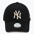 New Era Метално лого 9Forty New York Yankees бейзболна шапка черна 2