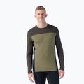 Мъжка термоактивна блуза Smartwool Classic Thermal Merino Base Layer Colorblock Crew Boxed moss