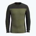 Мъжка термоактивна блуза Smartwool Classic Thermal Merino Base Layer Colorblock Crew Boxed moss 3