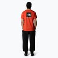 Мъжка тениска The North Face Box Nse crimson orange/black 2