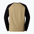 Мъжка тениска с дълъг ръкав за бягане The North Face Heritage khaki stone/black 2