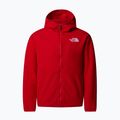 Детски суитшърт The North Face Teen Glacier F/Z Hooded red