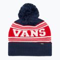 Зимна шапка Vans Check Pom Beanie рокля в синьо