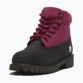 Детски обувки Timberland Premium 6 In Lace black nubuck/dark pink 9