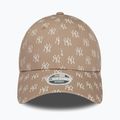 Дамска бейзболна шапка New Era с монограм 9Forty New York Yankees pastel brown 3