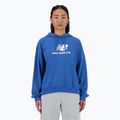 New Balance French Terry Stacked Logo Hoodie за жени blueagat