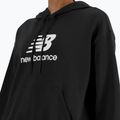 Дамски суитшърт New Balance French Terry Stacked Logo Hoodie black 4