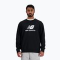 Мъжки суитшърт New Balance Stacked Logo French Terry Crew black