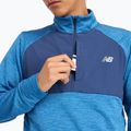 Мъжки New Balance Athletics Heat Grid 1/2 Zip heron blue running longsleeve 5