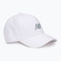 New Balance 6 панел структуриран Snapback шапка бяло