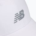 New Balance 6 панел структуриран Snapback шапка бяло 3