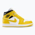 Nike Air Jordan 1 Mid дамски обувки бяло/черно/жива сяра 2