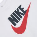 Детска тениска Nike Sportswear white/obsidian/university red 3