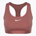 Сутиен за тренировка Nike Swoosh Medium Support canyon pink/white